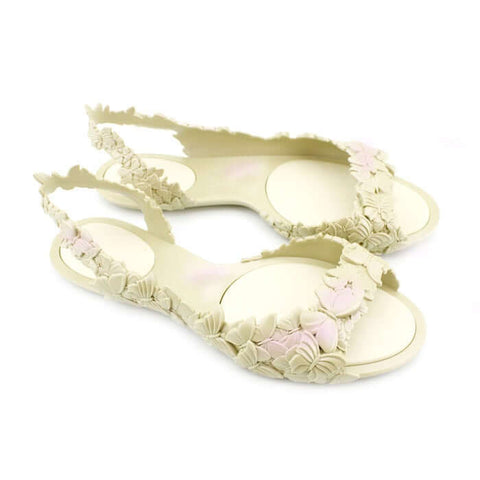 Butterfly Pearl Womens Flat Summer Sandals