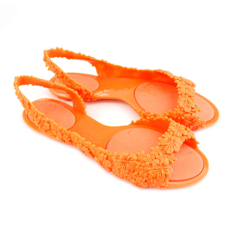 Sunies Hawaii Neon Orange Womens Flat Sandals