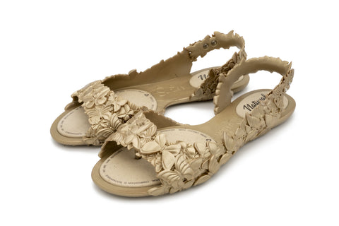 Flexi Butterfly Womens Gold Flat Sandals