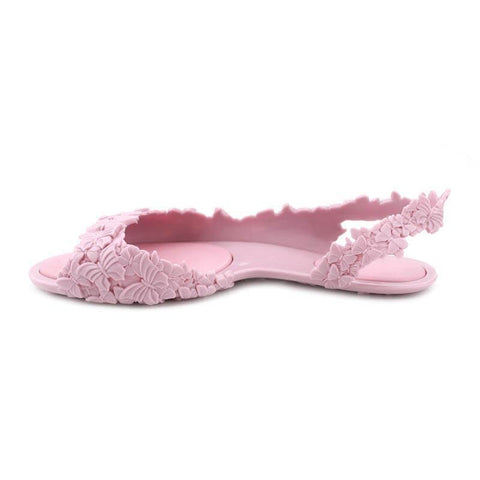 Eco-friendly pink summer sandals